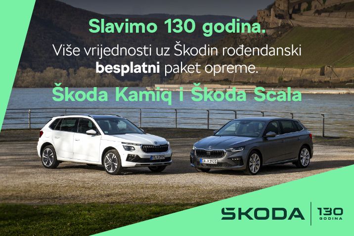 Slavimo 130 godina ŠKODE uz Kamiq i Scalu